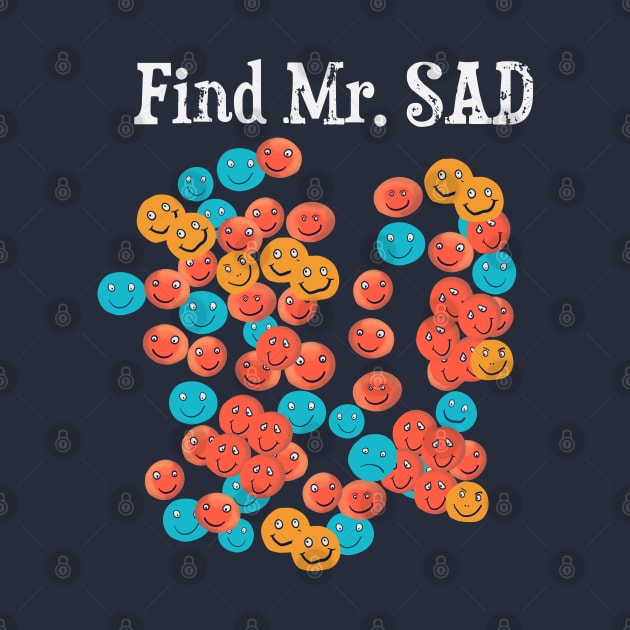 Find Mr. SAD - funny puzzle design by lordy