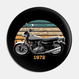 1972 Kawasaki Z1 Vintage Motorcycle Design Pin