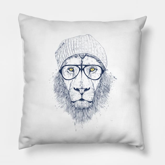 Cool lion Pillow by soltib