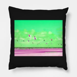 Wide Kite Beach No. 2 Pillow