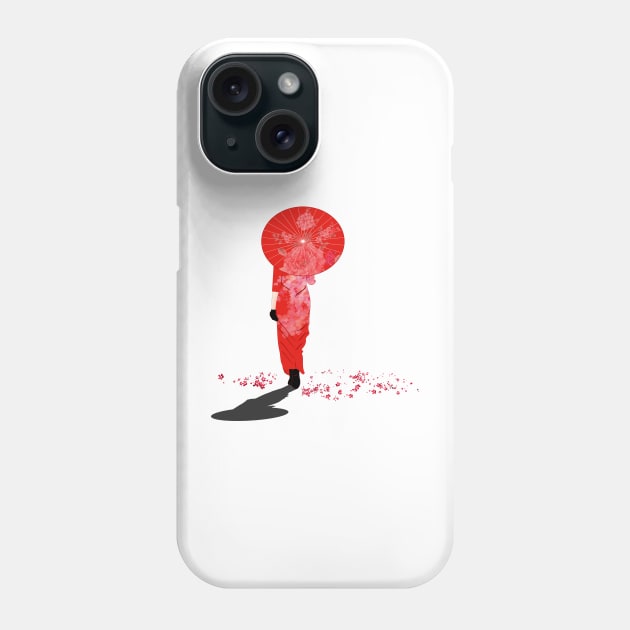 Lonely Girl | Oriental Japanese Art Phone Case by VISUALUV