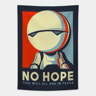 No Hope Sign - Vote Marvin Paranoid Android - Hitchhiker's Guide to the Galaxy Tapestry