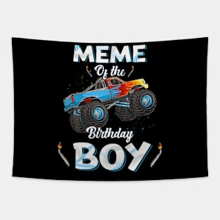 Meme Of The Birthday Boy Monster Truck Bday Women Grandma Tapestry