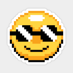 Cool Glasses Pixel Emoji Magnet