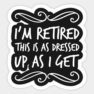 Funny Retired Aufkleber Teepublic De