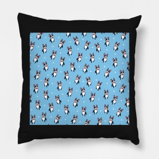 Cute Boston Terrier Pattern Pillow