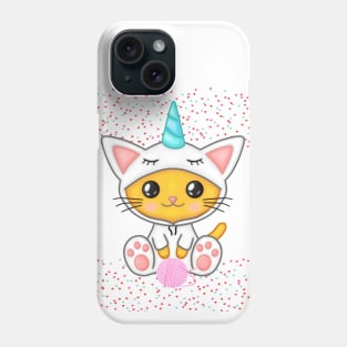 A cute Cat Unicorn Phone Case