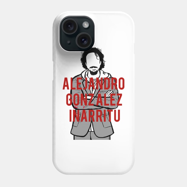 A Portrait of Alejandro González Iñárritu Phone Case by Youre-So-Punny