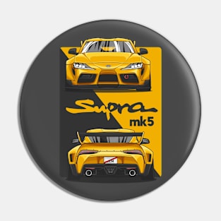 Black and Yellow MK5 Crossover Gradiation Pin