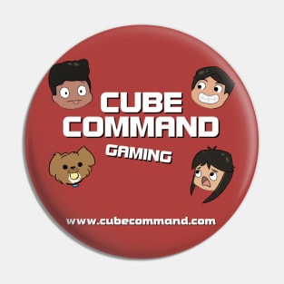 Cube Command Gaming Logo Pin