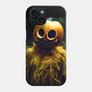 Stuffed Jackolantern Forest Digital Illustration Phone Case