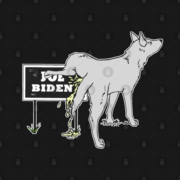 Funny Anti Biden Not My President Political Humor by DesignFunk