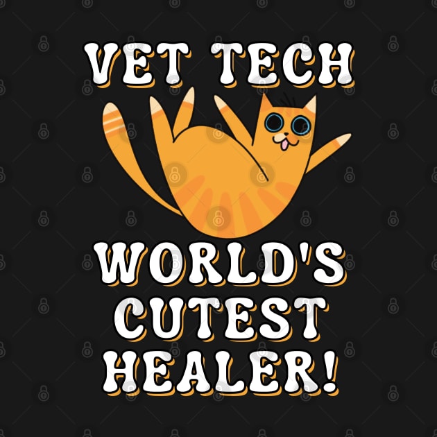 Cat Vet Technician Cutest Healer by Art by Biyan