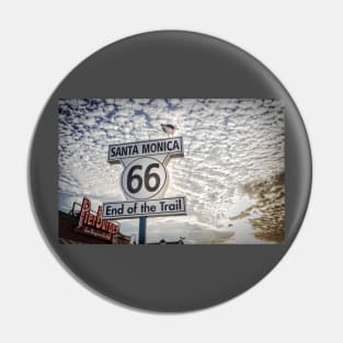 End of Trail Route 66 Santa Monica Pin