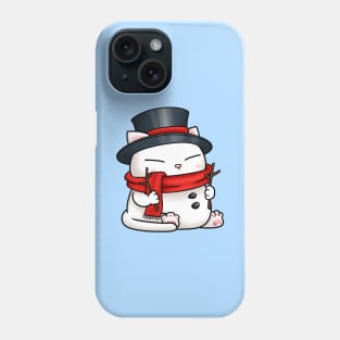 Christmas Snowman Cat Phone Case