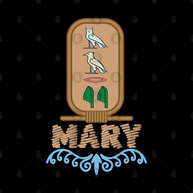 MARY-American names in hieroglyphic letters,  a Khartouch by egygraphics