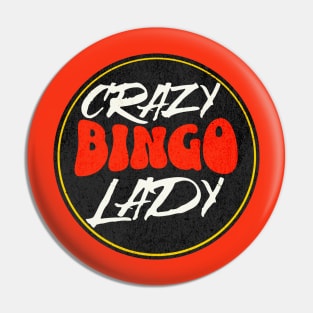 Bingo lady Retro Pin