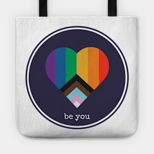 be you lgbtqia pride Tote