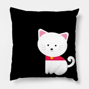 🔥 Happy Cute Kitten - Funny Cat Design Pillow