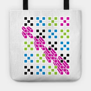 Isometric  Squares Tote