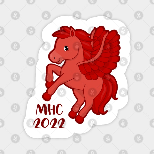 MHC Red Pegasus 2022 Magnet by maya-reinstein
