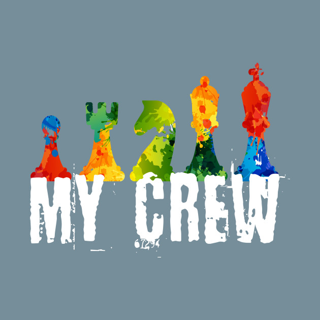 Disover My Crew Chess Borad Game - Chess - T-Shirt