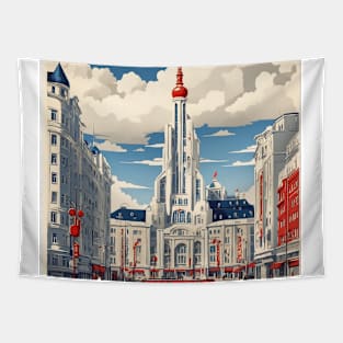 Yekaterinburg Russia Vintage Travel Tourism Tapestry