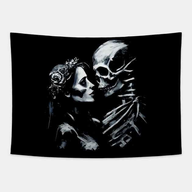 Death's Bride Dark Romance Tapestry by irelandefelder