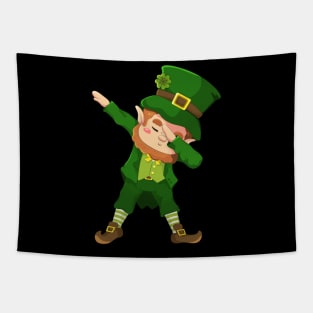 Kids Dabbing Leprechaun Tapestry