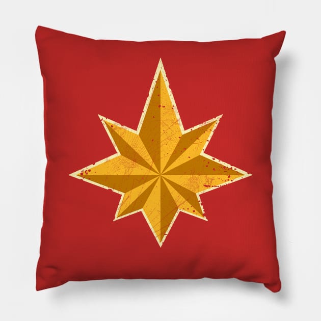 Captain's Star (Aged) Pillow by VanHand