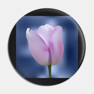Realistic purple tulip Pin