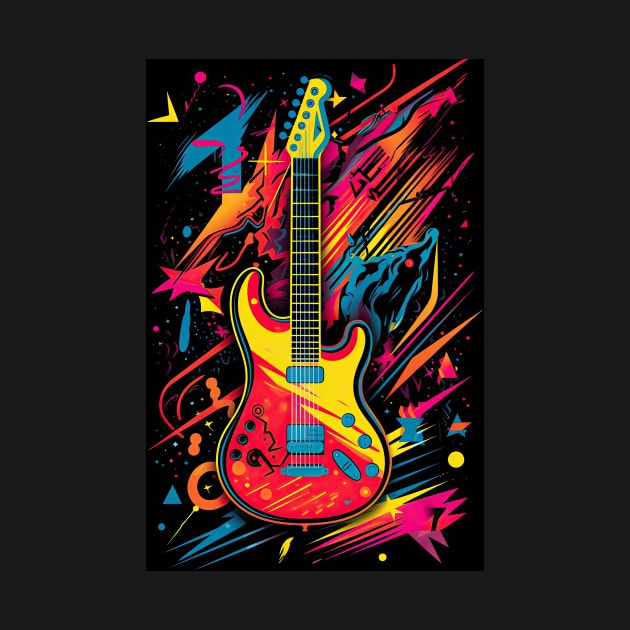 Rock and Roll Guitar by JensenArtCo