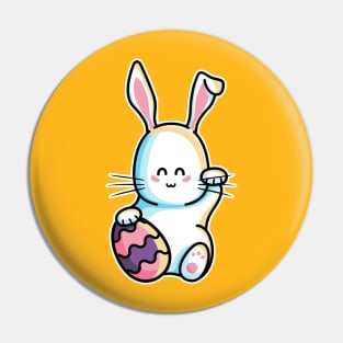 Lucky Rabbit Easter Bunny Pin