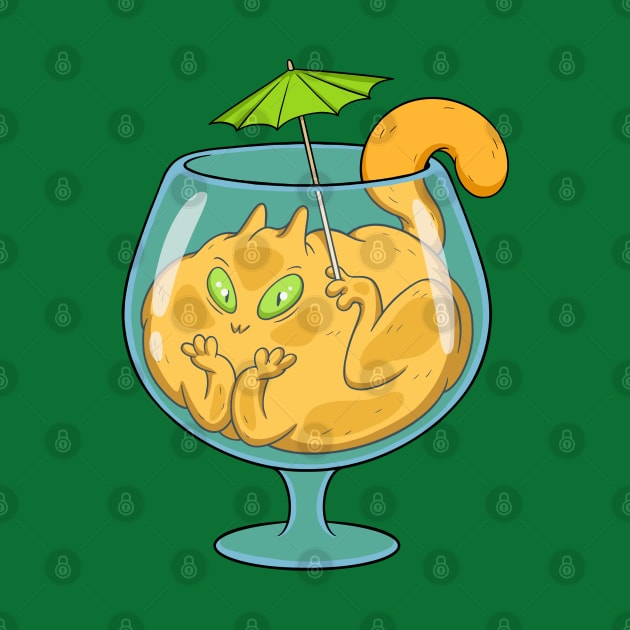 cat cocktail by comicada