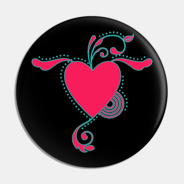 Spread Your Heart Wings Pin by lunalunera