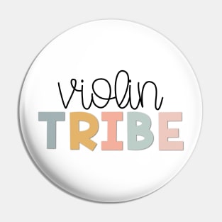 Violin Tribe Muted Pastels Pin