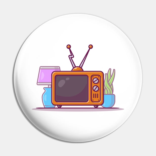 Vintage Television Pin by Catalyst Labs