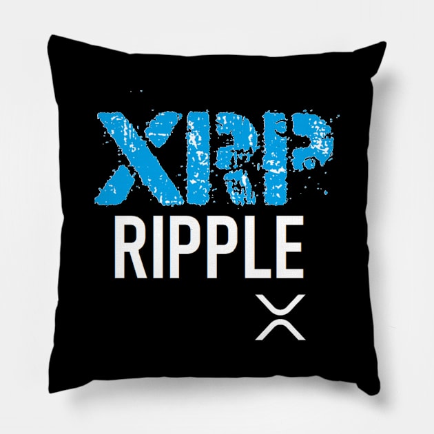 Ripple XRP Pillow by DigitalNomadInvestor