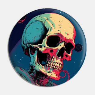 Dead Skull Astronaut Pin