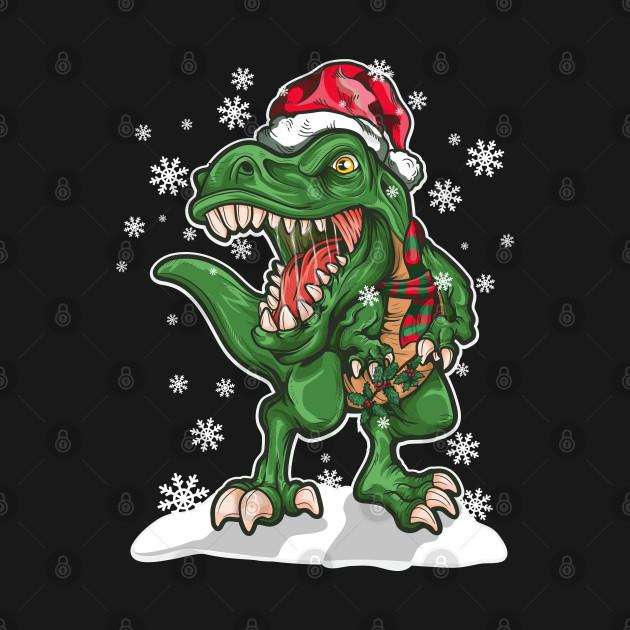 Disover Dinosaur Christmas T Rex Lover Santa Claus - Dinosaur Christmas - T-Shirt