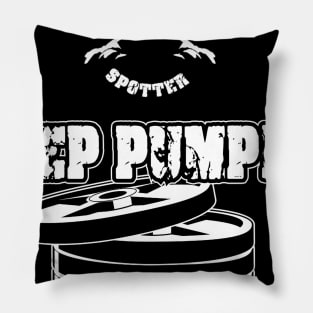 Gym spotter Keep Pumping Pillow