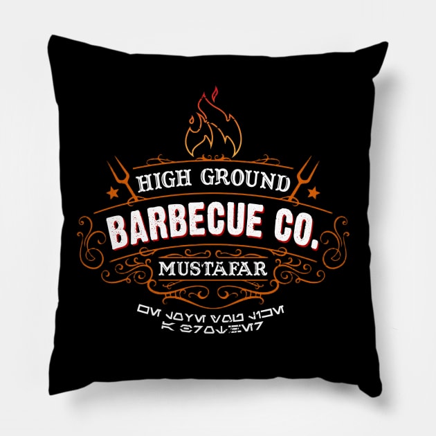 High Ground BBQ Pillow by PopCultureShirts