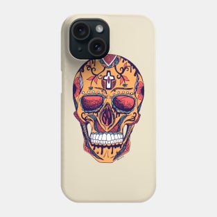 Retro Triad Los Muertos Skull Phone Case