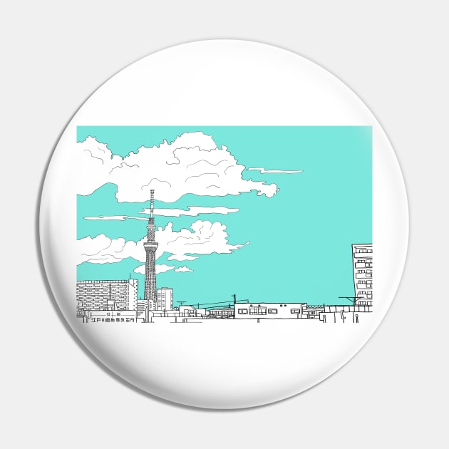 Tokyo Sky Tree Pin by lamaisondulapino