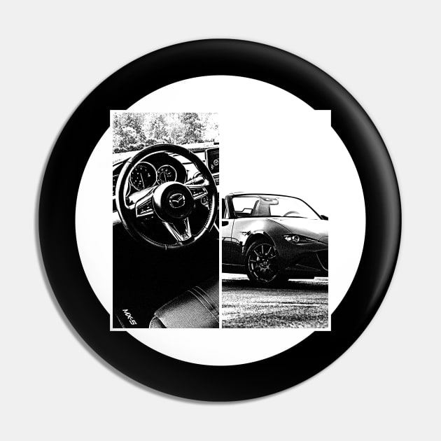 Mazda Miata MX-5 ND Black 'N White 5 (Black Version) Pin by Cero