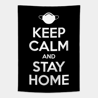 KEEP CALM AND STAY HOME Tapestry