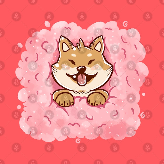 Cotton Candy Shiba Inu by TechraNova