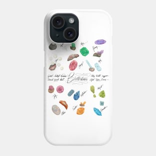 Watercolor Birthstones Phone Case