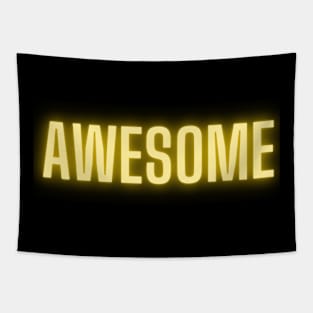 awesome yellow glowing design Tapestry