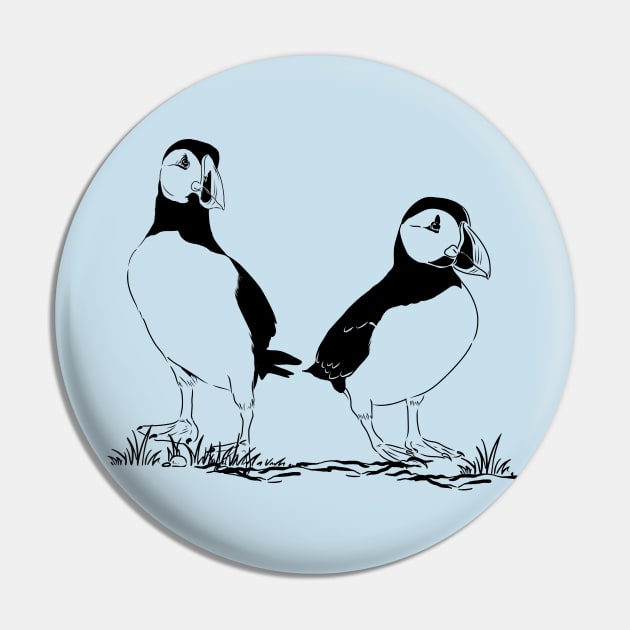 Puffin Pin by RefinedApparelLTD